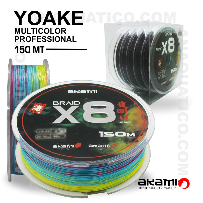 Linha entrançada YOAKE AKAMI MULTICOLOR