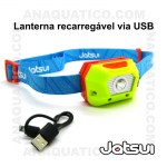 Lanterna de cabeça JATSUI para pesca desportiva