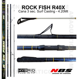 cana para Surf Casting NBS ROCK FISH R40X
