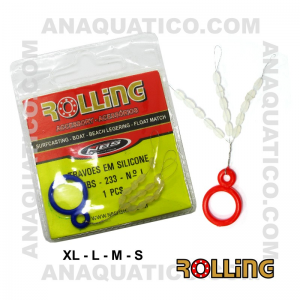 ROLLING TRAVÃO EM LÁTEX 15 PCS COR TRANSPARENTE