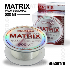 LINHA AKAMI MATRIX PROFESSIONAL 0,25mm / 6,80kg / 500Mt