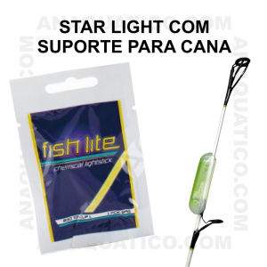 STAR LIGHT C/ SUPORTE PARA CANA 3,7 x 4,2 mm COR VERDE 