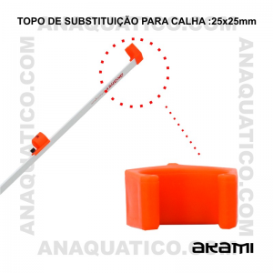 TOPO PARA ESPETO DE SUBSTITUIÇÃO AKAMI PARA CALHA 25 X 25 MM