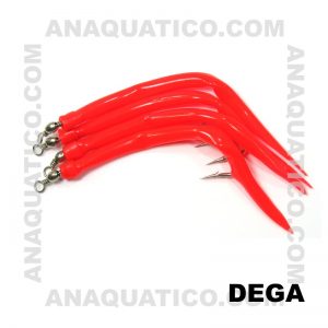 DEGA PINGALIM 15CM  VERMELHO FLÚOR