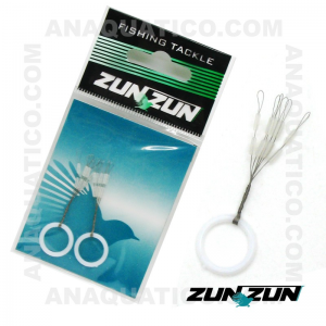 TRAVÃO EM SILICONE ZUN ZUN Nº SS - 24 PCS COR TRANSPARENTE