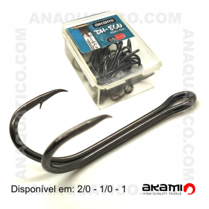 ANZOL DUPLO AKAMI DH-860 COR PRETO 10 PCS