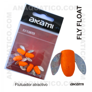 FLUTUADOR AKAMI FLY FLOATER 7X13.5MM - LARANJA- 6 PCS