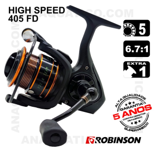 CARRETO ROBINSON HIGH SPEED 5 BB / Drag 6Kg / R 6.7:1