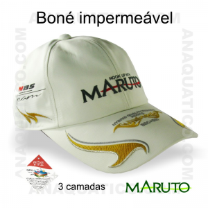 BONÉ MARUTO IMPERMEÁVEL BORDADO COR BRANCO