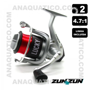 CARRETO ZUN ZUN LUCKY BB 2 / R 4.7:1 LINHA INCLUÍDA