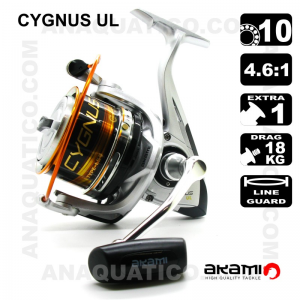 CARRETO AKAMI CYGNUS UL BB 10 / Drag 18Kg / R 4.6:1
