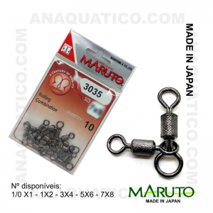 DESTORCEDOR MARUTO ROLLING CRUZADO DE FORÇA 3035 Nº5X6 COR BLACK NICKEL - 10 PCS