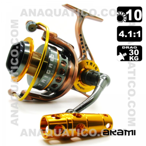 CARRETO AKAMI TAIGA BB 10 / Drag 30Kg / R 4.1:1