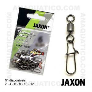 DESTORCEDOR JAXON ROLLING C/ ALFINETE AJ-KA103 COR PRETA - 10 PCS