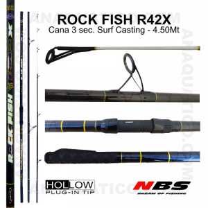 NBS ROCK FISH R42X SURF 3SEC. 4.5MT - 100/260GR - TUBULAR 