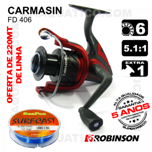 CARRETO ROBINSON CARMASIN FD  BB 5+1 / Drag 7Kg / R 5.1:1