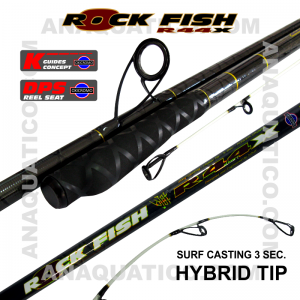 NBS ROCK FISH R44X SURF 3SEC. 4.5MT - 100/250GR - HÍBRIDA