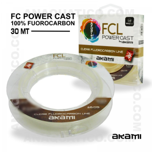 LINHA AKAMI FCL POWER CAST 100% FLUOROCARBON 0,62mm / 35.80kg / 30Mt