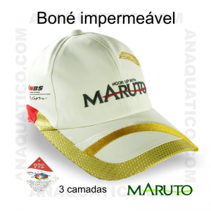 BONÉ MARUTO IMPERMEÁVEL BORDADO COR BRANCO