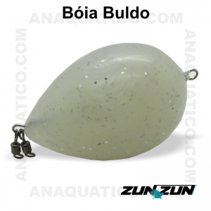 ZUN ZUN BÓIA BULDO BRANCA C/ GLITER  40 GR