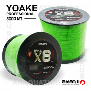 LINHA AKAMI YOAKE X8 PE PROFESSIONAL 3000 Mt