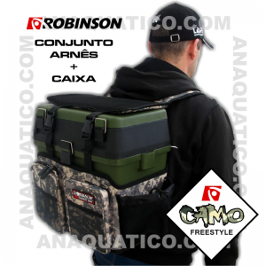 CONJUNTO ROBINSON DE CAIXA MAIS ARNÊS CAMO
