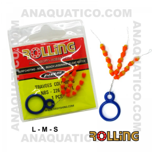 ROLLING TRAVÃO EM SILICONE 15 PCS COR COLORIDO