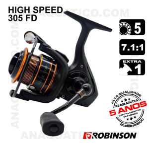 CARRETO ROBINSON HIGH SPEED 5 BB / Drag 6Kg / R 7.1:1