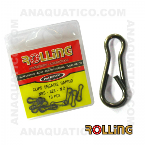 ROLLING 326 CLIP RÁPIDO EM INOX 10 PCS