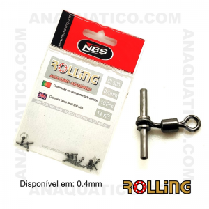 DESTORCEDOR ROLLING CL520 MONTADO EM TUBO - ø0.4mm - COR PRETA - 10 PCS