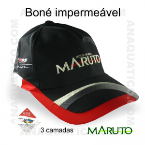 BONÉ MARUTO IMPERMEÁVEL BORDADO COR PRETO