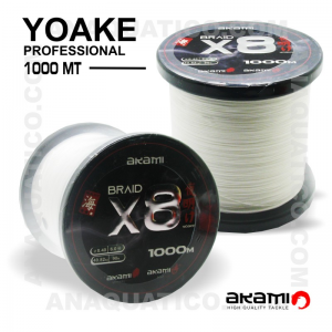 LINHA AKAMI YOAKE X8 PE PROFESSIONAL 0,60mm / 58.96kg / 1000 Mt