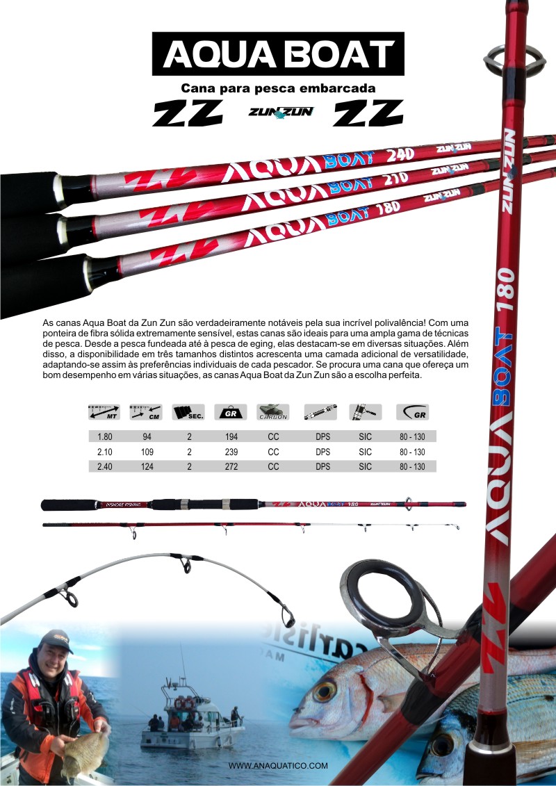 CANAS : CANA ZUN ZUN AQUA BOAT 2.40MT - 2 SEC. - 80/130GR