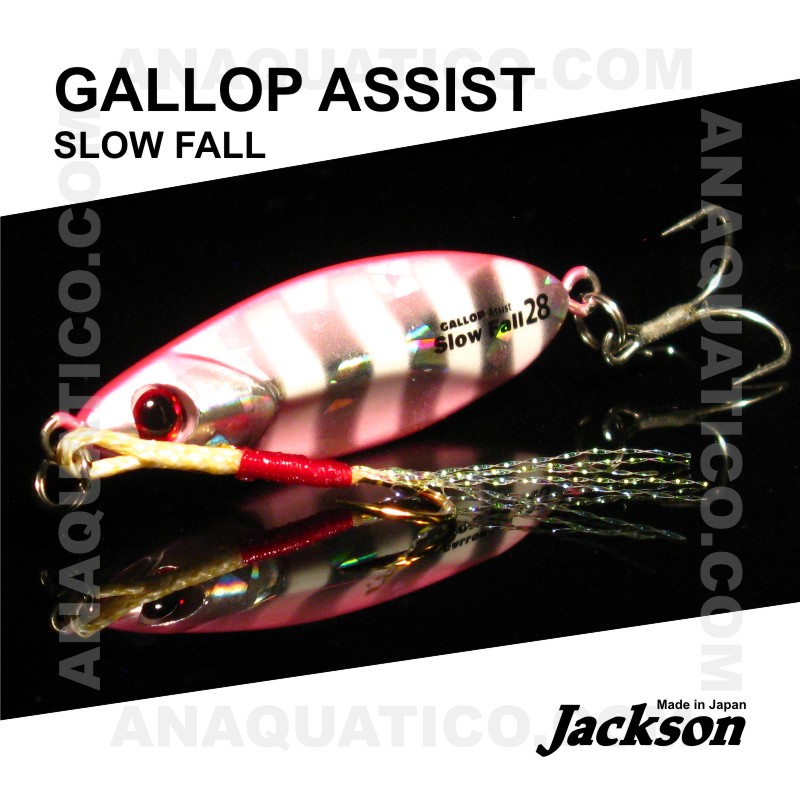 Leurre Métal Jackson Gallop Assist Slow Fall 18g – Pêche En Mer (Bar) – Neuf Sous Blister