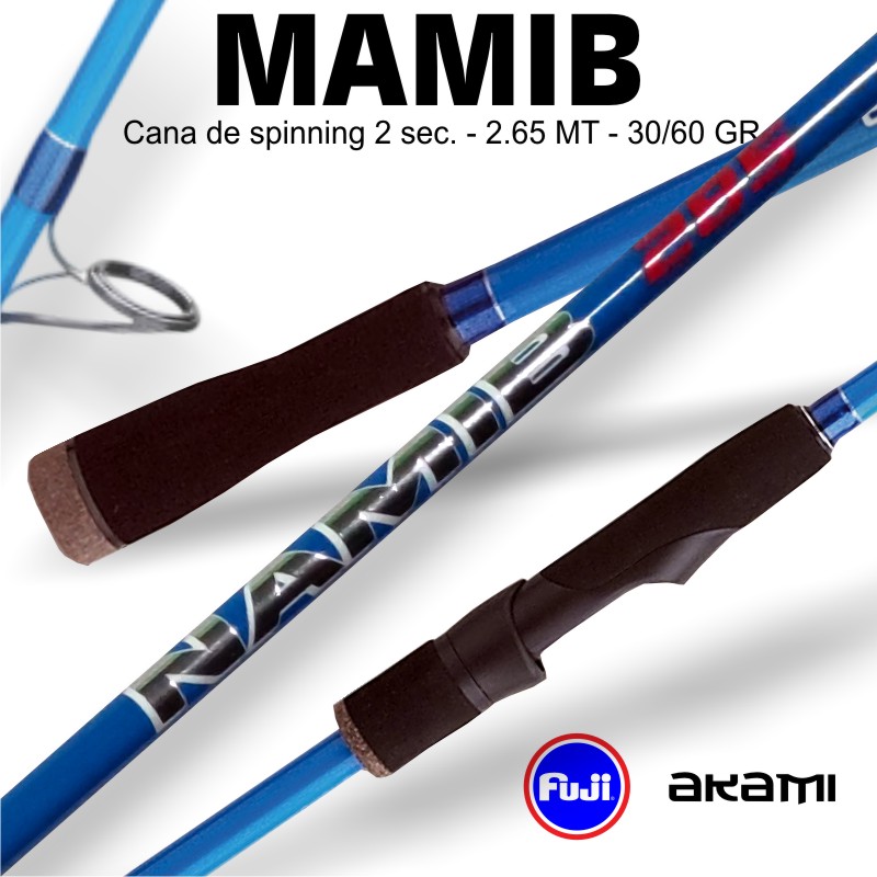 Cana de spinning Akami NAMIB em carbono Toray 35T