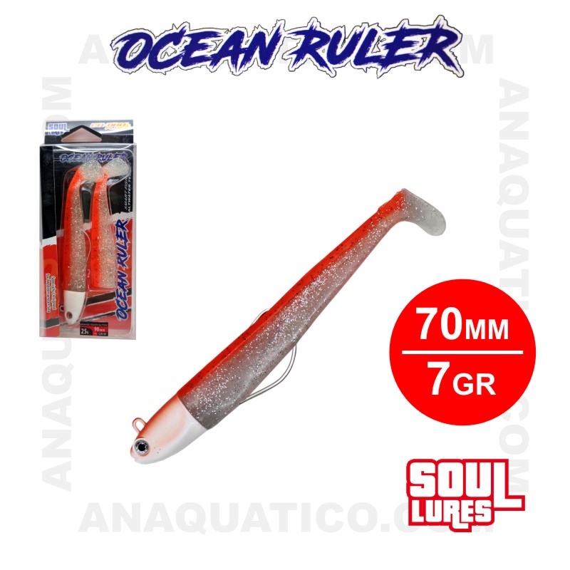 AMOSTRAS MOLES : OCEAN RULER COMBO PLUS 70MM / 7GR C/ 2 PCS COR 03