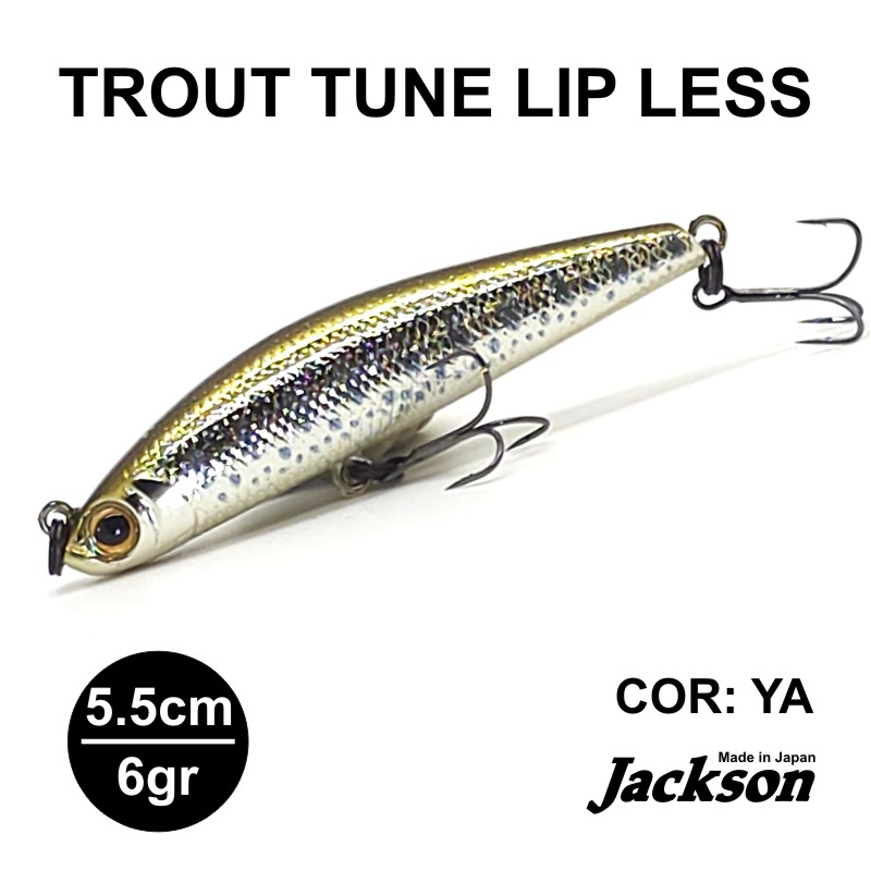 AMOSTRAS DURAS : AMOSTRA JACKSON TROUT TUNE LIP LESS 5.5CM / 6GR SLOW ...