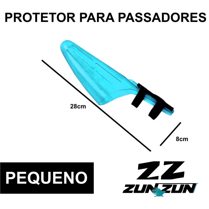 Protetor de passadores ZUN ZUN para canas telescópicas e de pesca à bóia, extra forte com fecho de segurança.