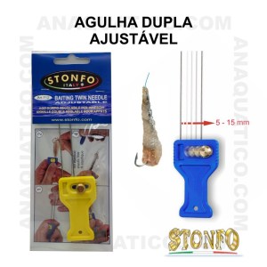 Agulha dupla para pesca depsortiva