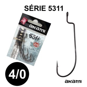 Anzóis AKAMI 5311 para pesca com vinis aos predadores