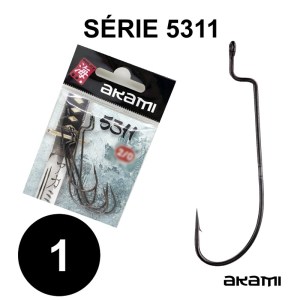 Anzóis AKAMI 5311 para pesca com vinis aos predadores