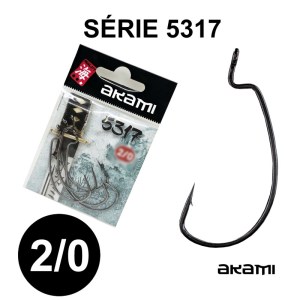 Anzóis AKAMI 5317 para pesca com vinis aos predadores