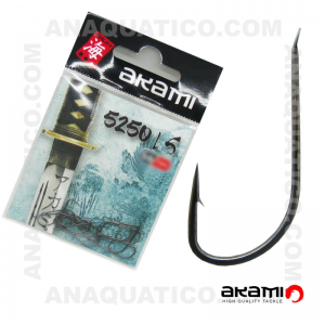 ANZOL AKAMI 5250 LS HIGH CARBON Nº 9 BLACK NICKEL C/ 20 PCS