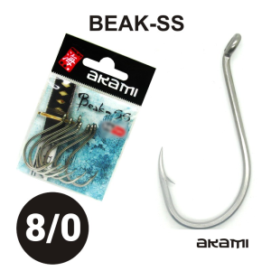 ANZOL AKAMI BEAK SS INOX Nº 8/0 C/ 5 PCS