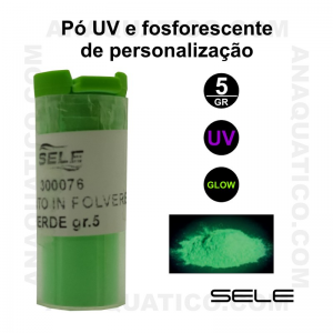 PÓ UV E FOSFORESCENTE DE PERSONALIZAÇÃO - COR VERDE