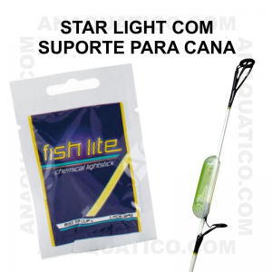 STAR LIGHT C/ SUPORTE PARA CANA 3,7 x 4,2 mm COR VERDE