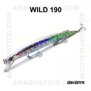 AMOSTRA AKAMI WILD 19CM / 34GR SLOW SINKING WHT