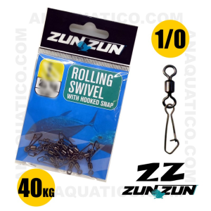 DESTORCEDOR ROLLING COM ALFINETE ZUN ZUN Nº 1/0 - 40KG - 12 PCS