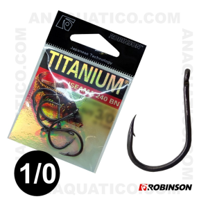 ANZOL ROBINSON ISEAMA TITANIUM Nº 1/0 BLACK NICKEL C/ 8 PCS