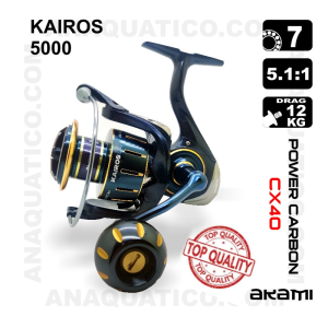 CARRETO AKAMI KAIROS 5000 BB 7/ Drag 10Kg / R 5.1:1